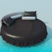 3D Modell Das Runde Bett - Vorschau