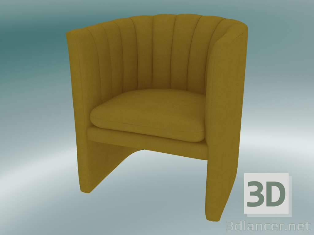 3D Modell Sessel Loafer (SC23, H 75 cm, 65 x 70 cm, Velvet 6 Dandelion) - Vorschau
