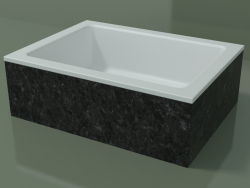 Countertop washbasin (01R121101, Nero Assoluto M03, L 48, P 36, H 16 cm)