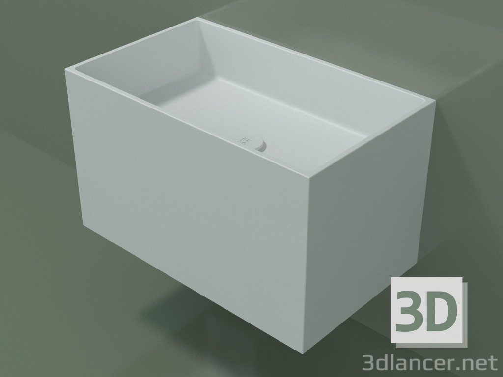 3D Modell Wandwaschbecken (02UN32101, Glacier White C01, L 60, P 36, H 36 cm) - Vorschau