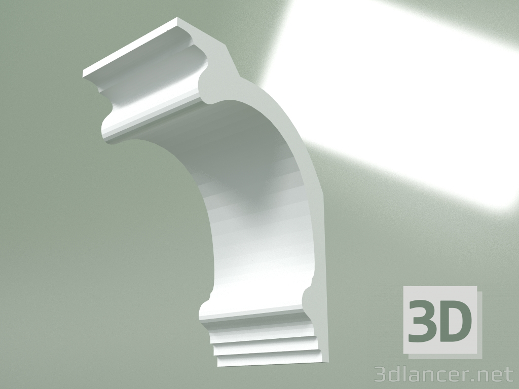 3D modeli Alçı korniş (tavan kaidesi) KT262 - önizleme