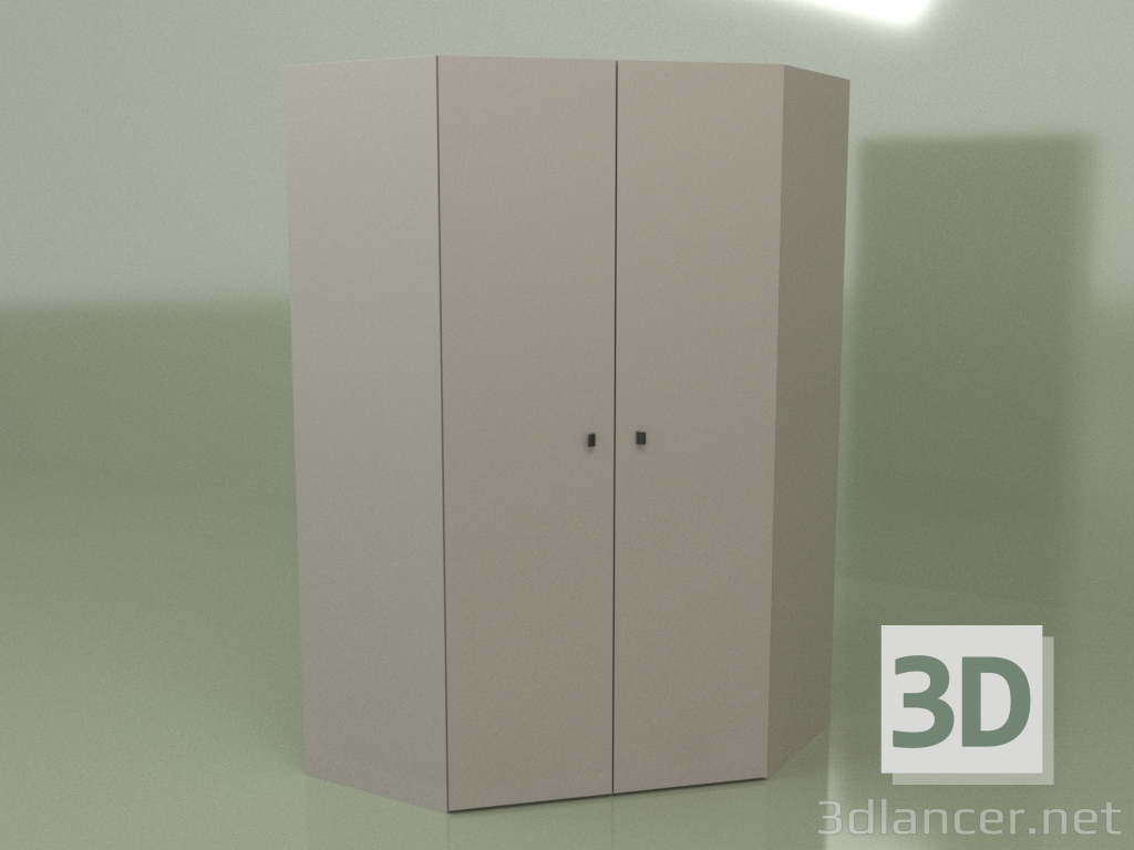 3d model Corner wardrobe GL 124-1 (gray) - preview
