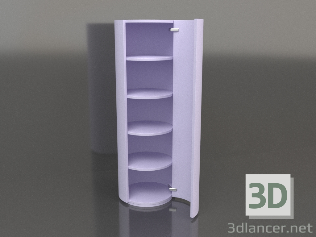 3D Modell Schrank (mit offener Tür) TM 09 (D=503х1510, lila) - Vorschau