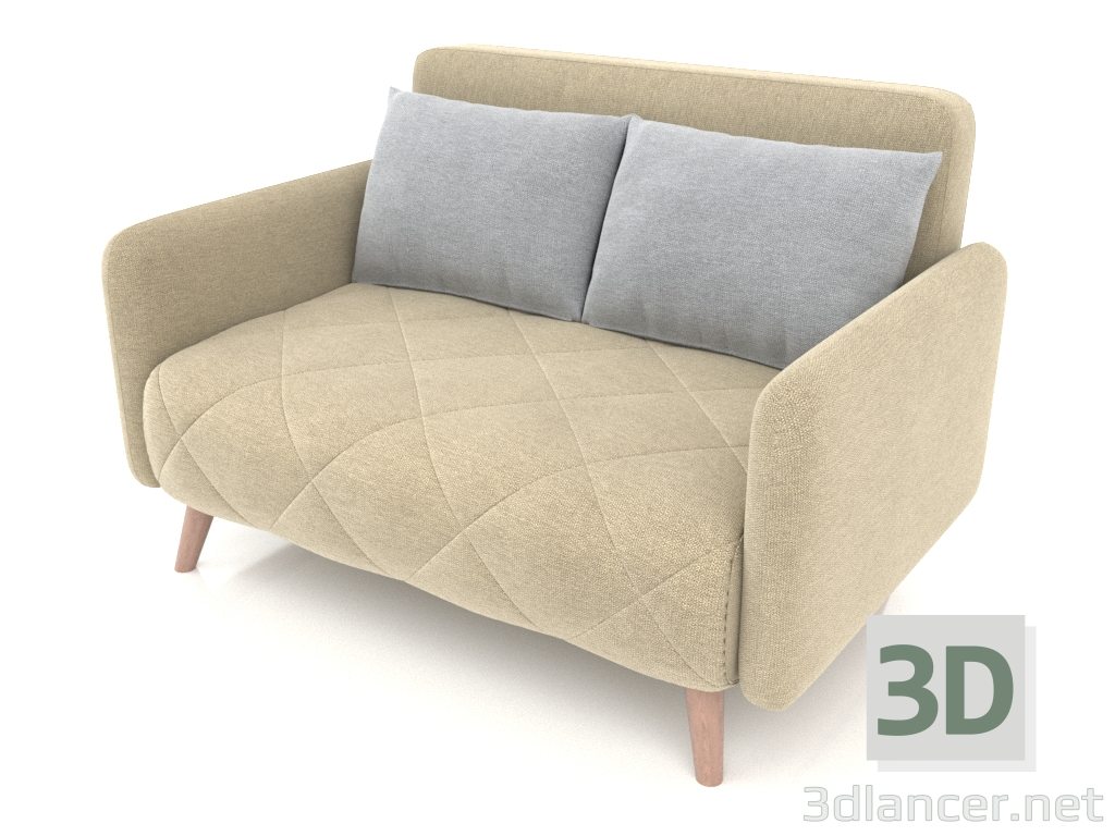 3 डी मॉडल सोफा बेड कार्डिफ़ (बेज-लैवेंडर मिलावट) - पूर्वावलोकन