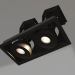 modello 3D Lampada CL-SIMPLE-S148x80-2x9W Day4000 (BK, 45 gradi) - anteprima