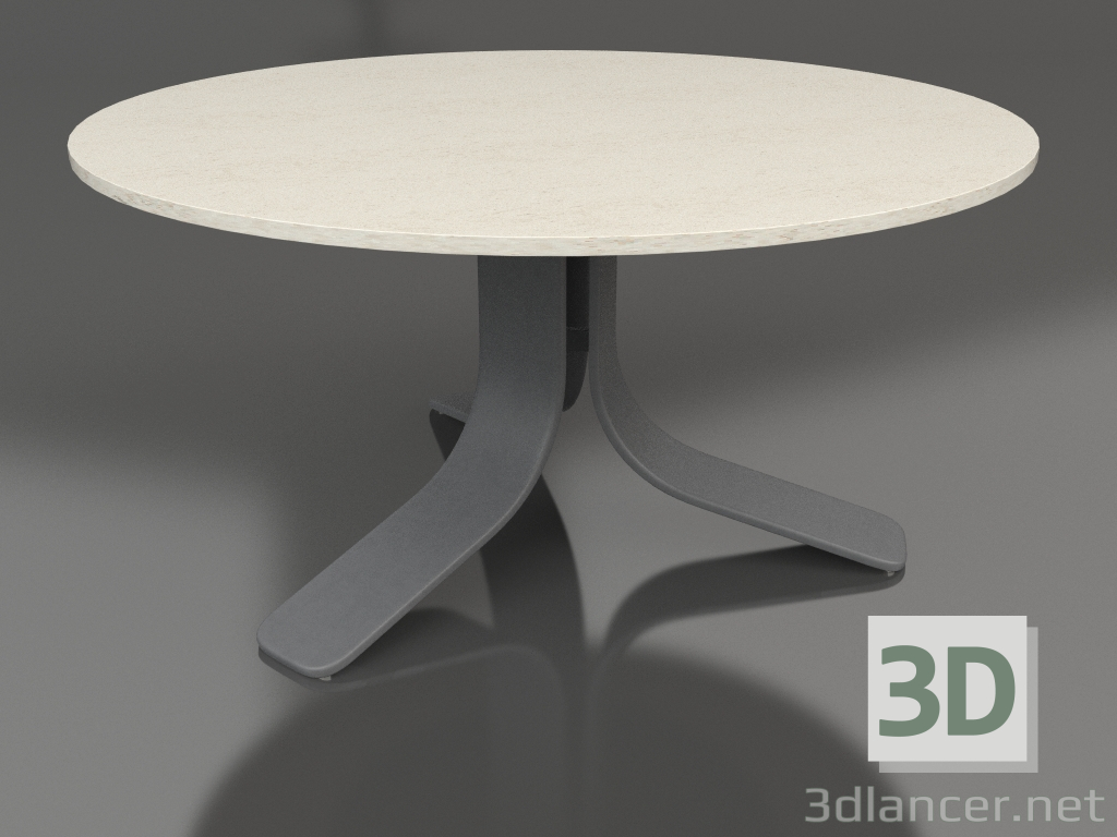 3d model Coffee table Ø80 (Anthracite, DEKTON Danae) - preview