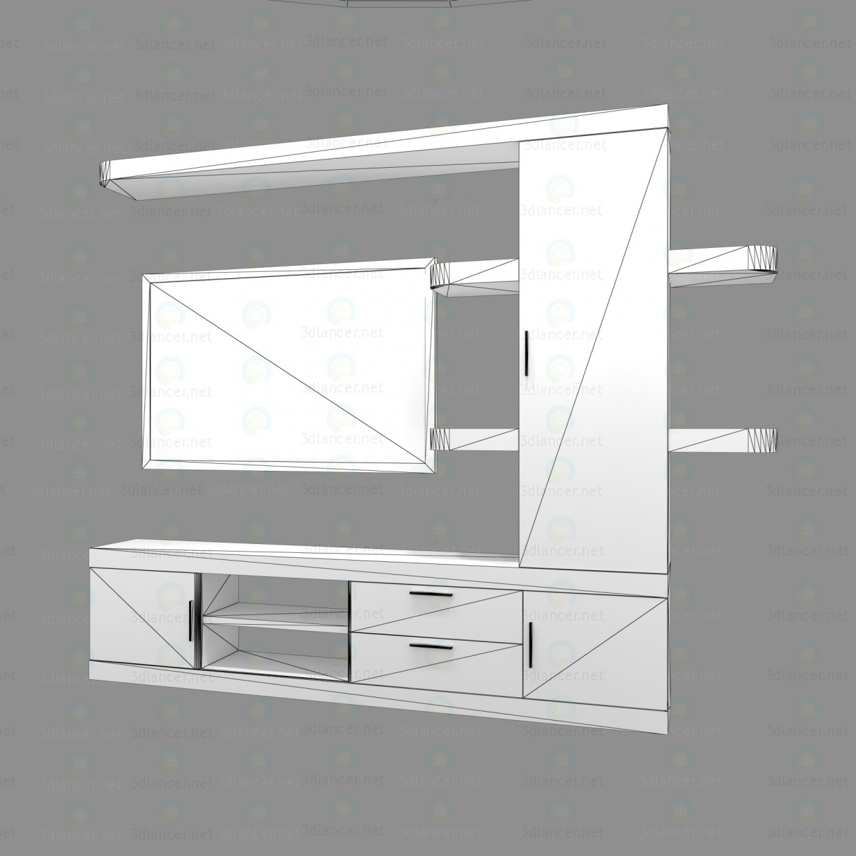modelo 3D Muebles de sala - escuchar modelo 3D Muebles de sala - escuchar