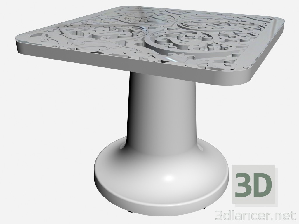 3d model Coffee table Glass Side Table 55701 55700 - preview