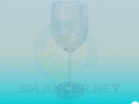 3D Modell Weinglas - Vorschau
