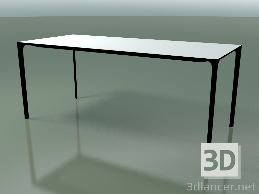 3D Modell Rechteckiger Tisch 0814 (H 74 - 79x180 cm, Laminat Fenix F01, V39) - Vorschau