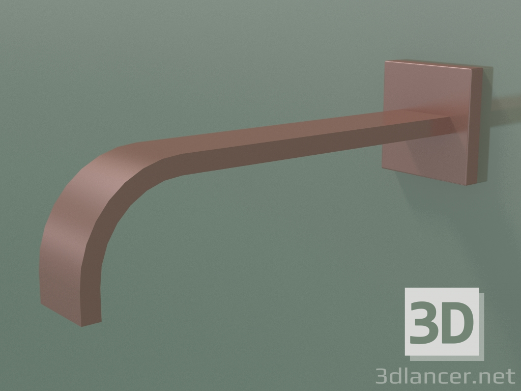 modello 3D Bocca vasca per montaggio a parete (13801 782-49) - anteprima