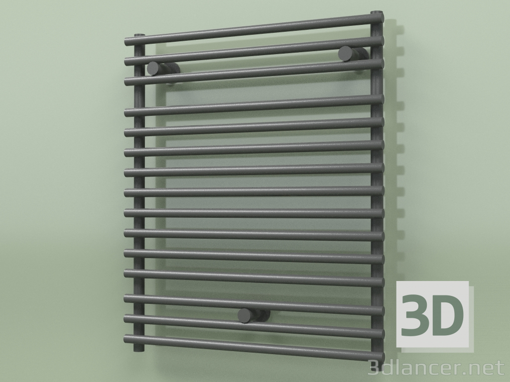 3D modeli Isıtmalı havlu askısı - Santorini (SAN 07 600 mm, RAL - 9005) - önizleme