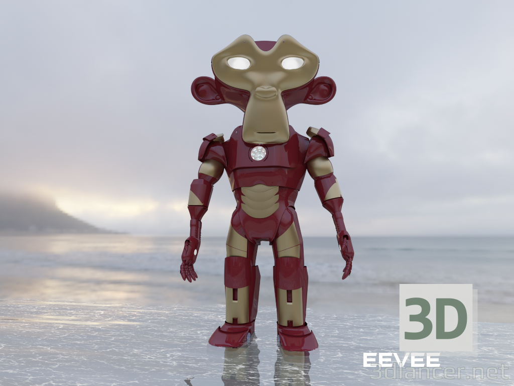 EISENAFFE 3 3D-Modell kaufen - Rendern