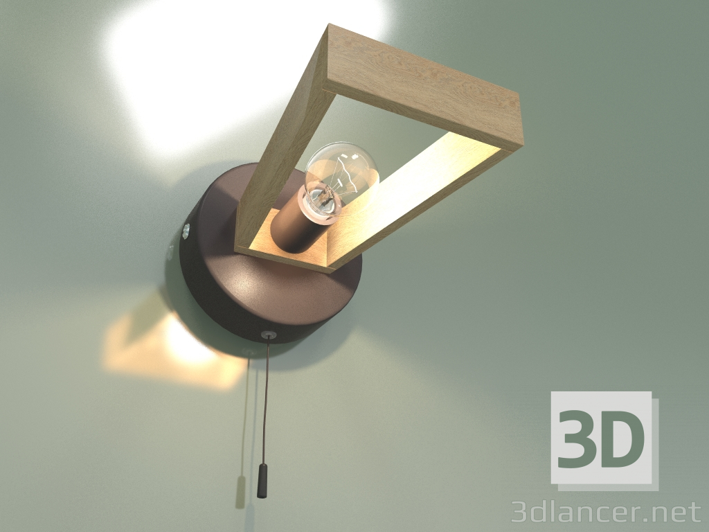 3D Modell Wandleuchte 70056-1 (Kaffee) - Vorschau