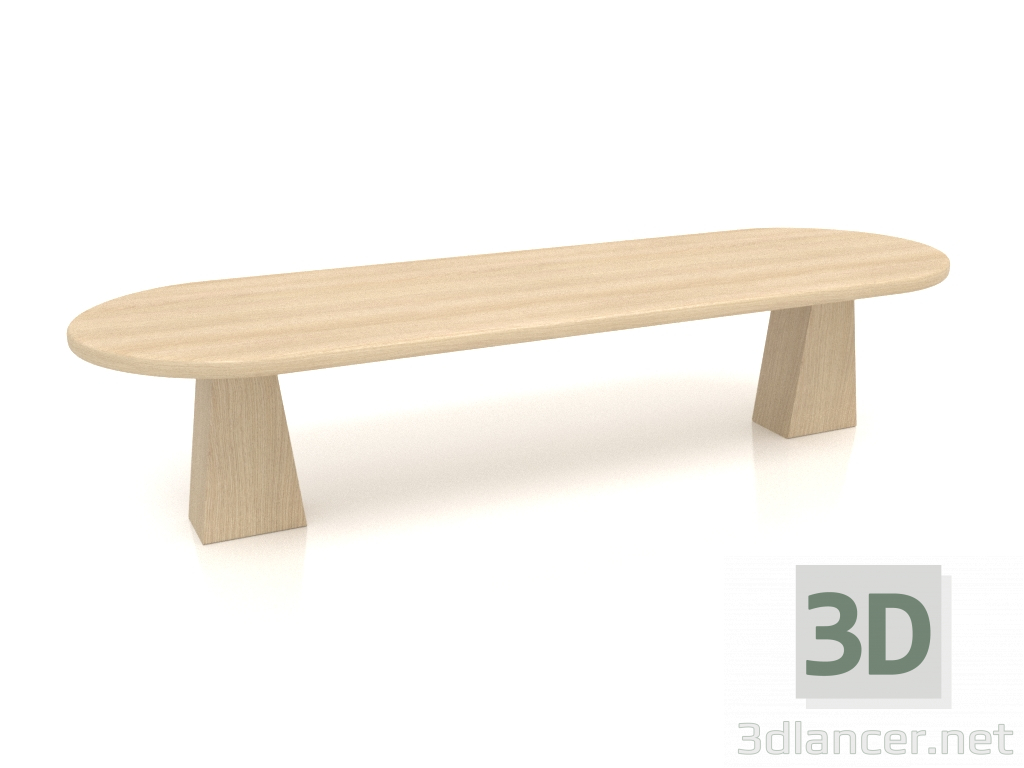 3 डी मॉडल बेंच वीके 05 (1600x500x350, लकड़ी सफेद) - पूर्वावलोकन