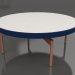 modello 3D Tavolino rotondo Ø90x36 (Blu notte, DEKTON Sirocco) - anteprima