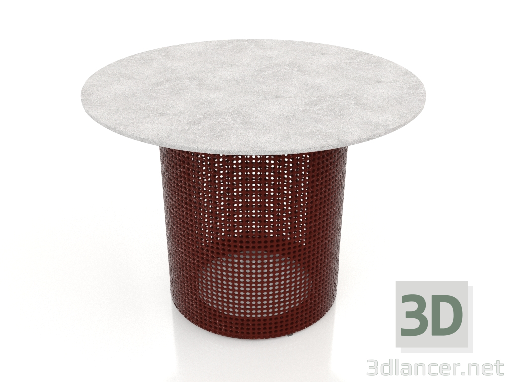 3D modeli Yuvarlak sehpa Ø60 (Şarap kırmızısı) - önizleme