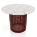 modello 3D Tavolino rotondo Ø60 (Rosso vino) - anteprima