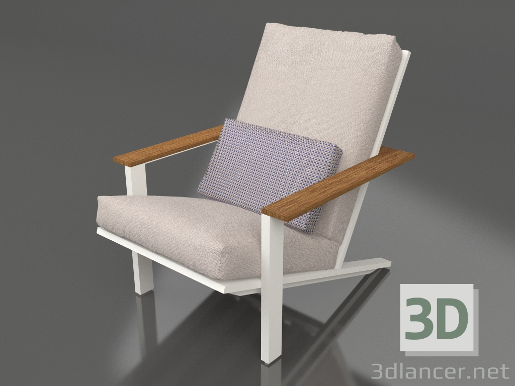 modèle 3D Fauteuil club de détente (Gris Agate) - preview