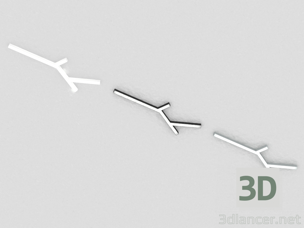 3 डी मॉडल भूतल एलईडी दीपक (DL18516S052A77) - पूर्वावलोकन