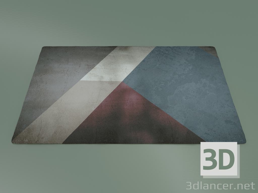 modèle 3D Chiffre de tapis géométrique (S122, Kubic) - preview