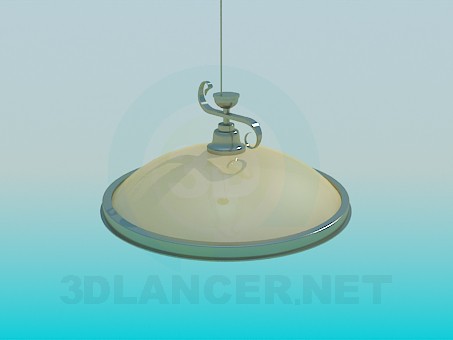 modello 3D Lampadario con altezza regolabile - anteprima