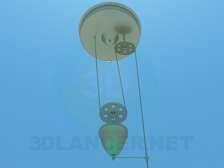 3d model Chandelier with adjustable height - preview 3d model Chandelier with adjustable height - preview