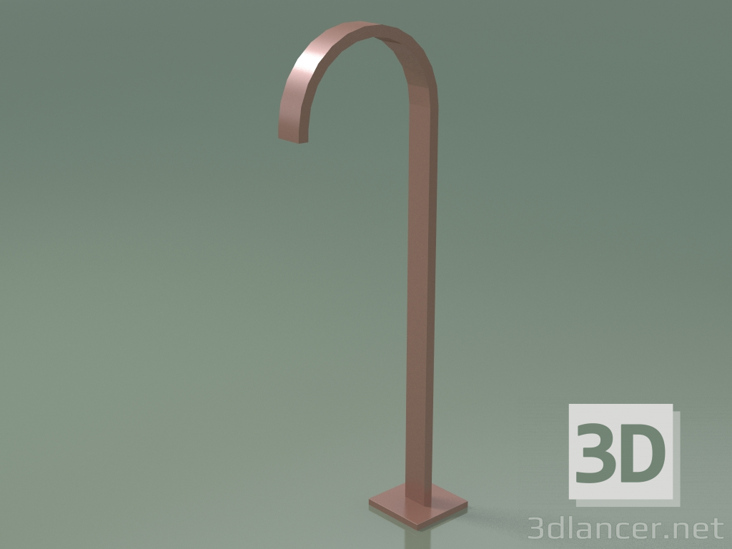 3d model Bath spout without diverter for free-standing installation (13 672 780-49) - preview
