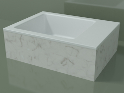 Vasque à poser (01R121102, Carrara M01, L 48, P 36, H 16 cm)