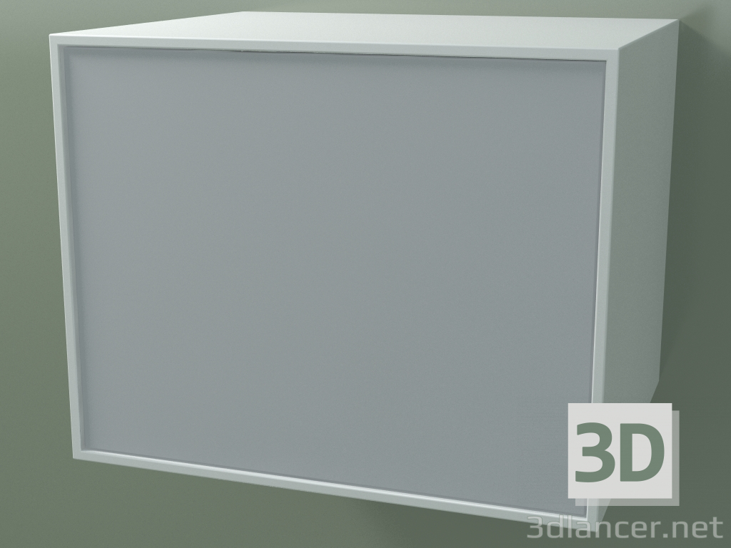 3D Modell Schublade (8AUBCB03, Gletscherweiß C01, HPL P03, L 60, P 50, H 48 cm) - Vorschau