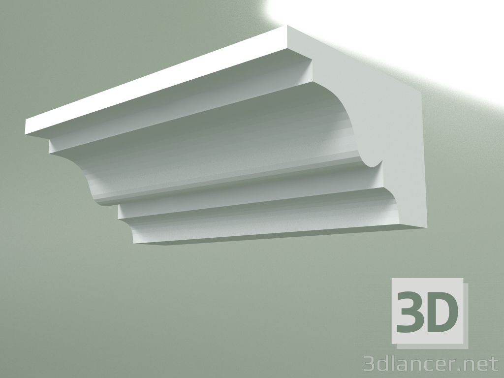 modèle 3D Corniche en plâtre (socle de plafond) KT264 - preview