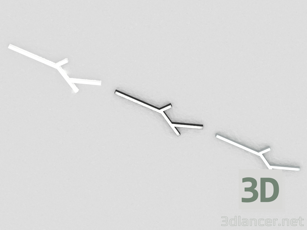 3 डी मॉडल भूतल एलईडी दीपक (DL18516C052A115) - पूर्वावलोकन
