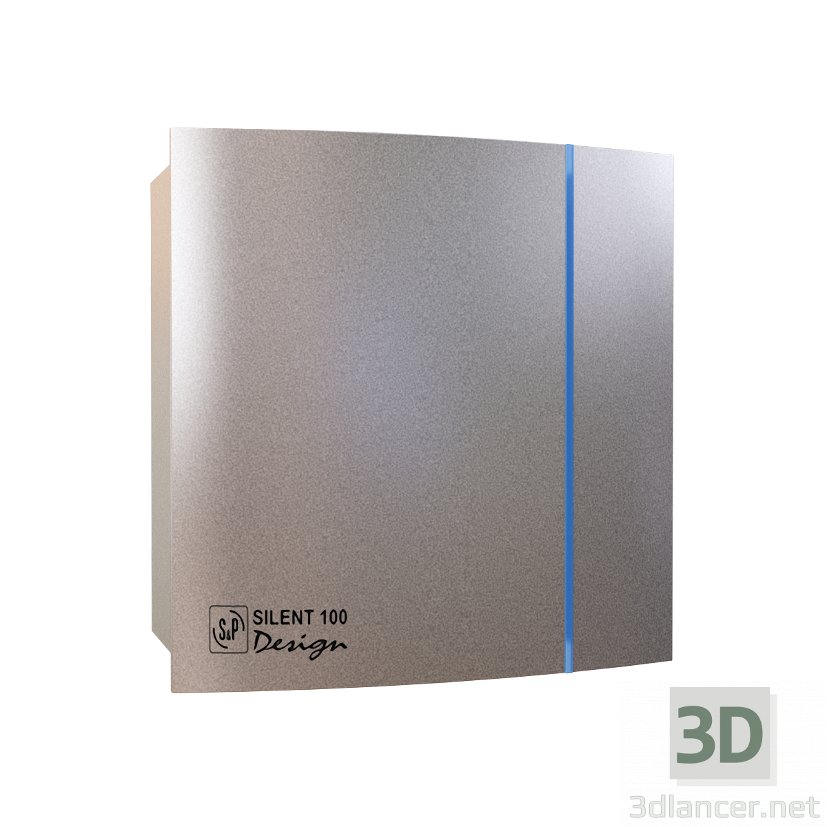 3d модель Вентилятор SILENT-100 CHZ Silver Design 3 – превью