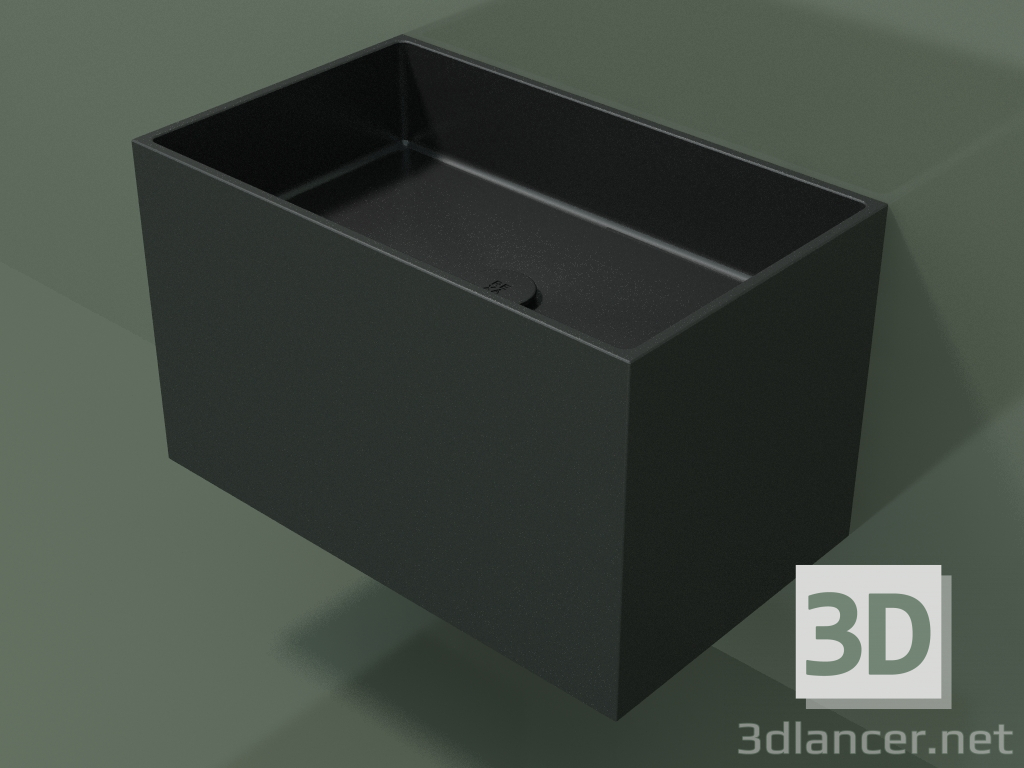 3d model Wall-mounted washbasin (02UN32101, Deep Nocturne C38, L 60, P 36, H 36 cm) - preview