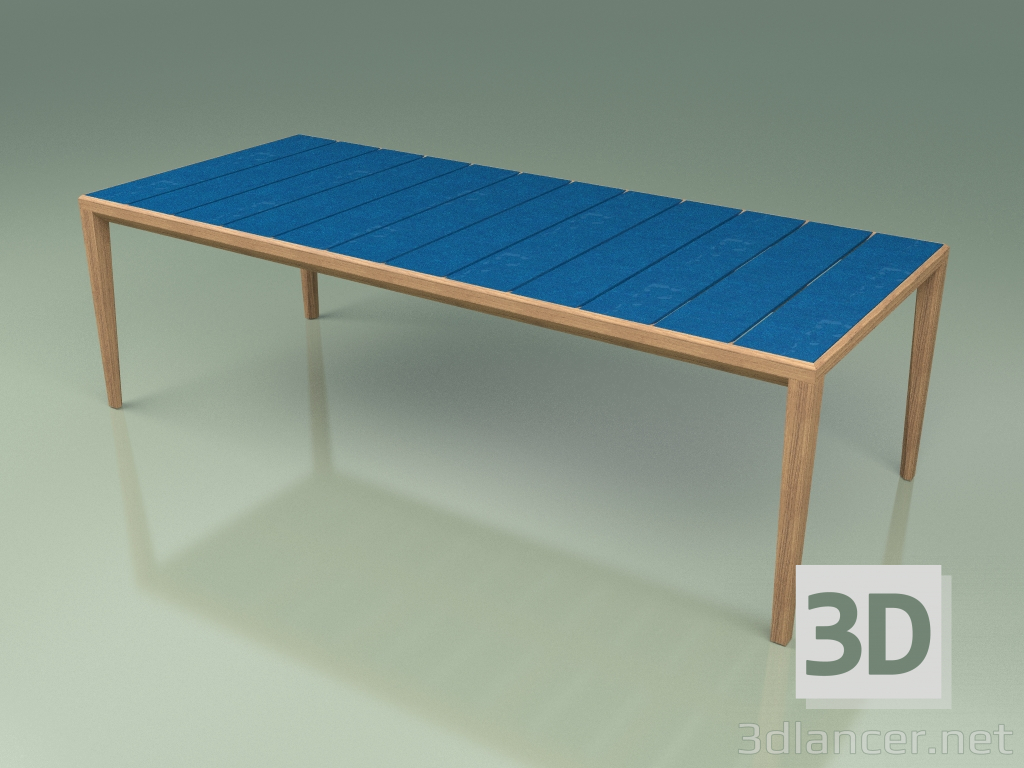 modello 3D Tavolo da pranzo 174 (Gres smaltato Zaffiro) - anteprima