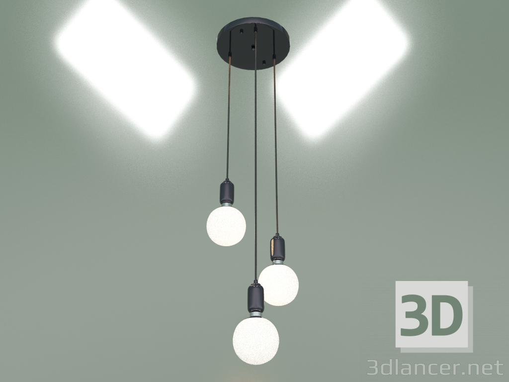 3d модель Подвесной светильник 50151-3 (черный жемчуг) – превью
