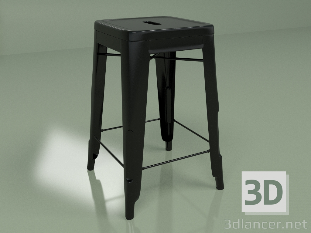 3d model Semi-bar chair Marais Color (black) - preview
