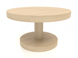 Table basse JT 022 (D=600x350, bois blanc)