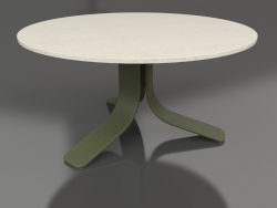 Кофейный стол Ø80 (Olive green, DEKTON Danae)