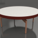 modèle 3D Table basse ronde Ø90x36 (Rouge vin, DEKTON Sirocco) - preview