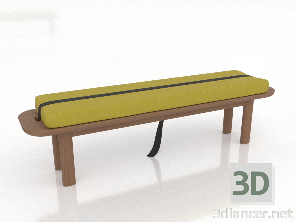 modèle 3D Banc TAN 1600x450x350 mm - preview modèle 3D Banc TAN 1600x450x350 mm - preview