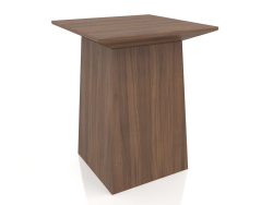 Table d'appoint, finition placage noyer F (39x39x50 cm)