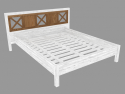 Double bed (PRO.095096.XX 201x100x210cm mattress 160)