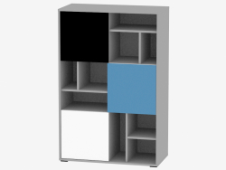 Шкаф книжный 3D (TYPE LASR02)