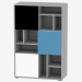 3d модель Шкаф книжный 3D (TYPE LASR02) – превью