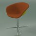 3d model Chair 4215 (4 legs, swivel, with front trim, PP0002) - preview