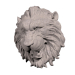 modello 3D di testa di leone frontale comprare - rendering