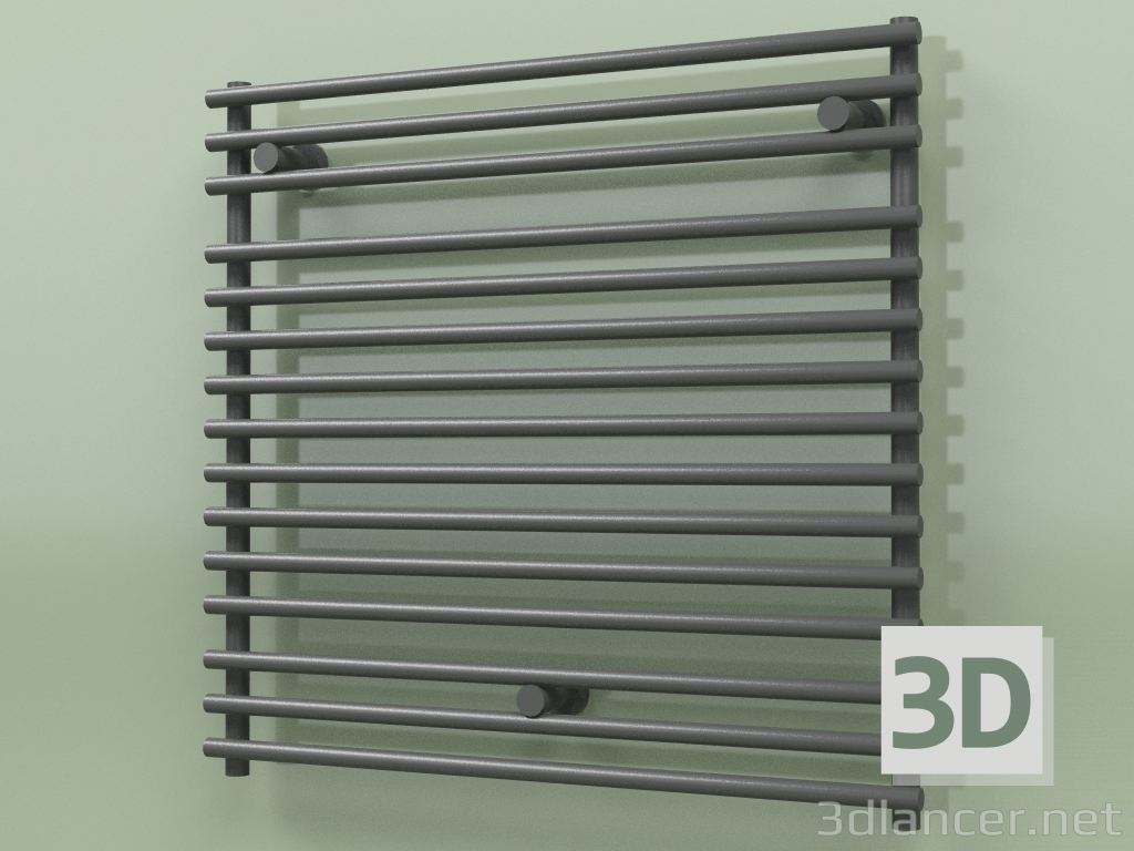 3D modeli Isıtmalı havlu askısı - Santorini (SAN 07750 mm, RAL - 9005) - önizleme