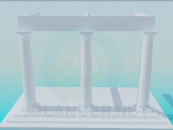 3 Säulen mit Architrav
