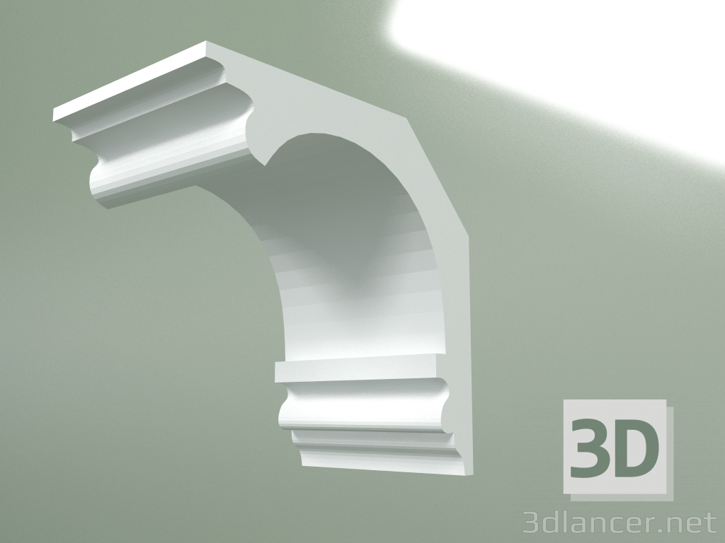 modèle 3D Corniche en plâtre (socle de plafond) KT266 - preview